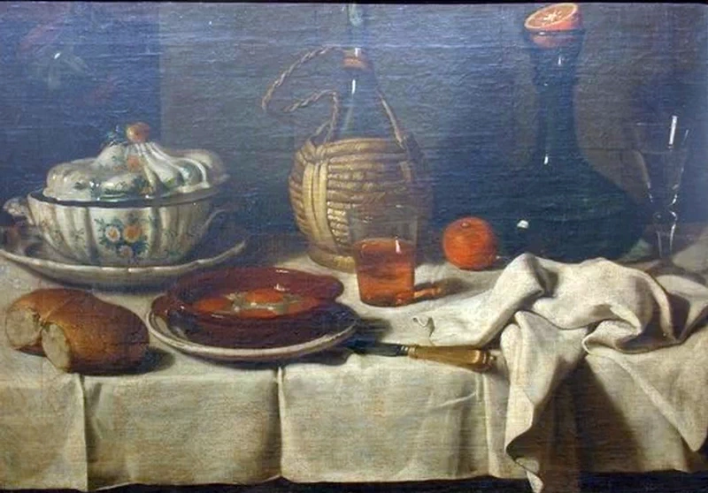 Natura morta con zuppiera, uova al tegame e bottiglia - Pinacoteca Comunale di Faenza